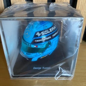 George Russell Mercedes Abu Dhabi 2024 Helmet 1:5 Scale Collectible Spark Model - Picture 1 of 9