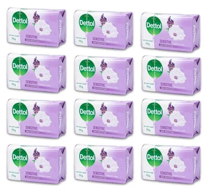 12 x 175g Dettol Antibacterial Bar Soap Sensitive Skin ( large Bars ) - Picture 1 of 3