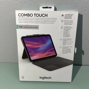 Logitech - Combo Touch Keyboard Trackpad Case iPad Model A16 Chip/10th gen - OB - Picture 1 of 6