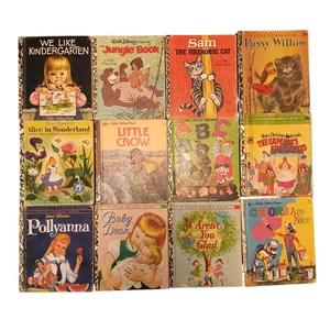 12 x Libros De Colección A Little Golden: Títulos Raros, 1970 Actualización Express Post Gratuita - Imagen 1 de 17
