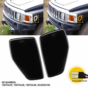 Luces de lámpara de funcionamiento marcador lateral LED H3 Fit Hummer 2006-10 2009-10 H3T 2 piezas delanteras - Imagen 1 de 12