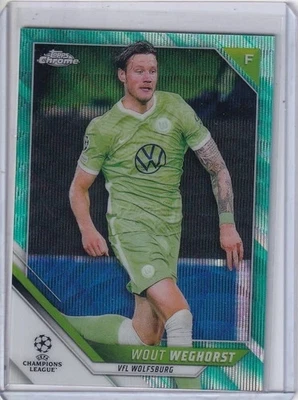 2022 Topps Chrome - Green /199 #91 Wout Weghorts! - Image 1 of 2