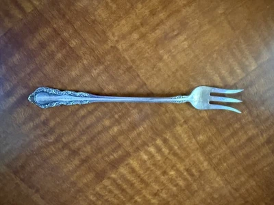 Garfo de prata esterlina de ostra, rosa georgiana R&B. Sem entrada. - Imagem 1 de 3