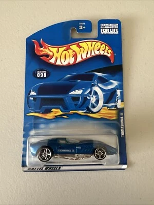 Hot Wheels Mattel  2001 Thomasimma III Blue Collector #098 1:64 Diecast New - Image 1 of 4