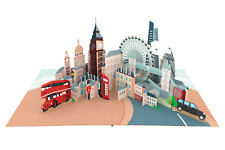 London Skyline Pop-Up Card, Handcrafted 3D Greeting Card, Birthday Card