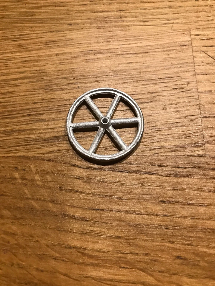 Roue à 6 barreaux pour voitures de train ancien FV CR 28,5mm - Photo 1/1