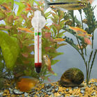 2Pcs Floating Aquarium Vertical Thermometer Fish Tank Glass Temperature Meter