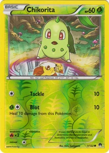 Chikorita - 1/122 - Common - Reverse Holo x1 - Lightly Played - XY BREAKPoint - Picture 1 of 1