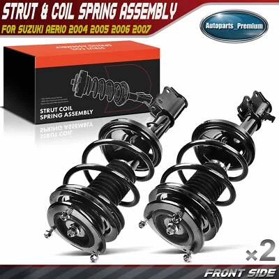 2x Front LH & RH Complete Strut & Coil Spring Assembly for Suzuki Aerio 04-07 - Image 1 of 4