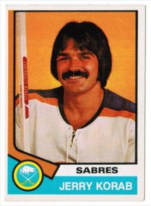 1974-75 O-Pee-Chee Jerry Korab Buffalo Sabres #354