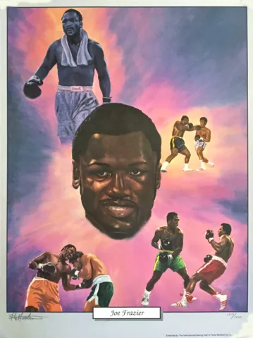 Smoking Joe Frazier Full Color Limted Edition Art Print Boxing Fight Poster Cover