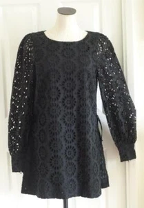 Mini Vestido Mameluco LILLY PULITZER Aisha Ónix Algodón Molinete Ojales 10 Nuevo con Etiquetas $238 - Imagen 1 de 15