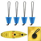 Kayak Scupper Plug Kit Fit For 3/4" to 1.5" Scupper Holes Blue 4PCS Universal