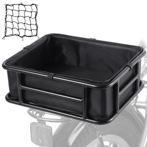 Bike Basket Rear, Heavy-Duty Metal Large Bicycle Rear Basket with Removable F... - Picture 1 of 7