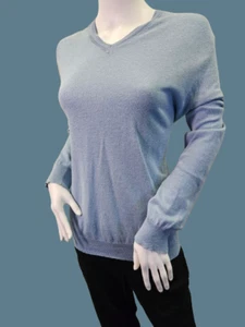 Hellblaues mittelgroßes Damen Langarm T-Shirt von Banana Republic - Bild 1 von 9