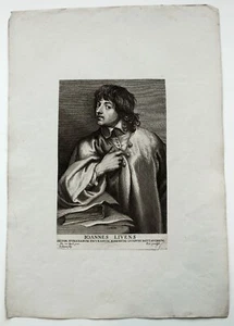 Kupferstich Johannes Livens Lucas Vorstermann Nach van Dyck 1646 - Bild 1 von 8
