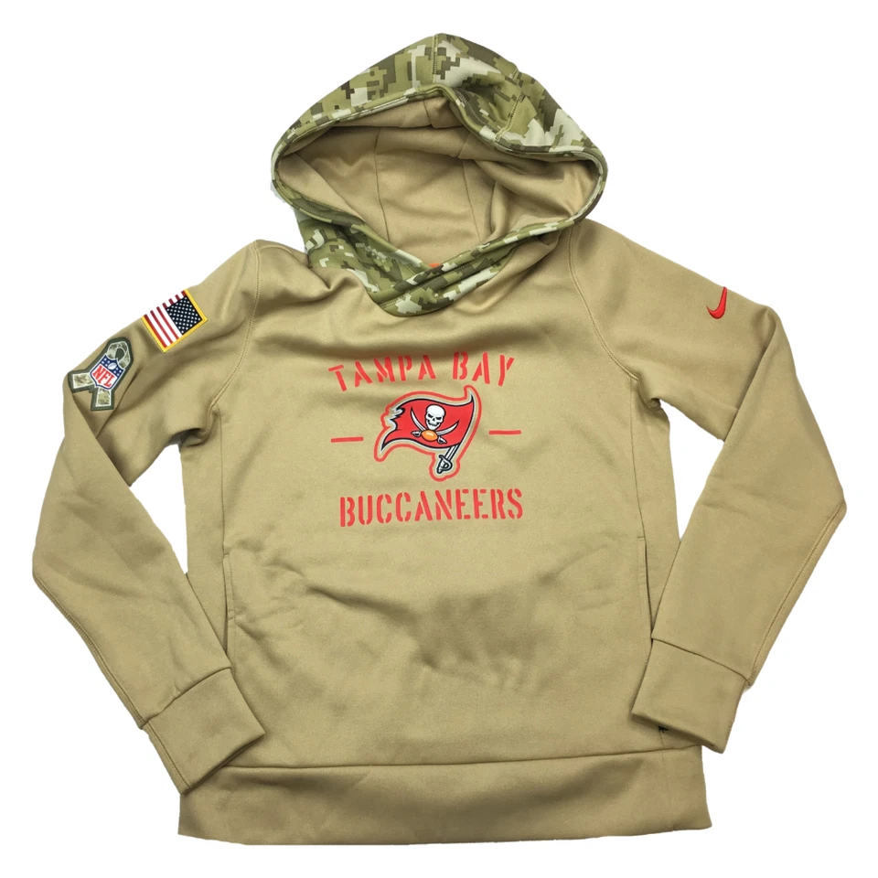 Tampa Bay Buccaneers Nike Women XL 2019 Salute to Service Therma Pullover Hoodie