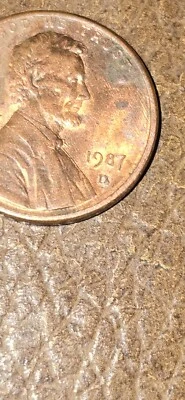 1987 D RARE Double Punched Penny  - Image 1 of 4