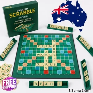 1PCS English Scrabble Alphabet Board Game | Word Puzzle Family Fun Game for 2-4 - Picture 1 of 3