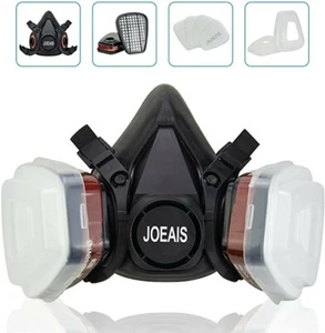 Media máscara respiratoria Annvchi pintura cubierta facial para pintura, pulido a máquina - Imagen 1 de 4