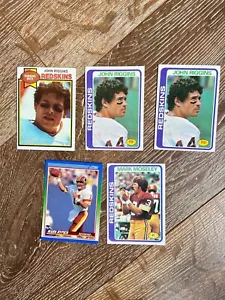 Redskins Five Football Cards. Topps, Three Riggins, Moseley. One SCORE Rypien - Picture 1 of 2