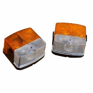 John Deere Deutz Fahr Traktor Frontblinkleuchte Leuchten Set mit Birne - Bild 1 von 10