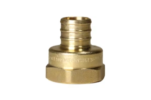 1 Pc XFITTING 3/4" Pex x 3/4" Female NPT Threaded Adapter, Lead Free Brass - Picture 1 of 10