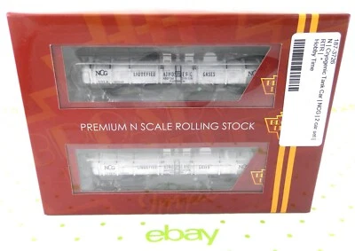 N Scale Cryogenic Tank Cars (2-Car Set) - NCG #80015 & 80016 - BLI #3726 - Image 1 of 4