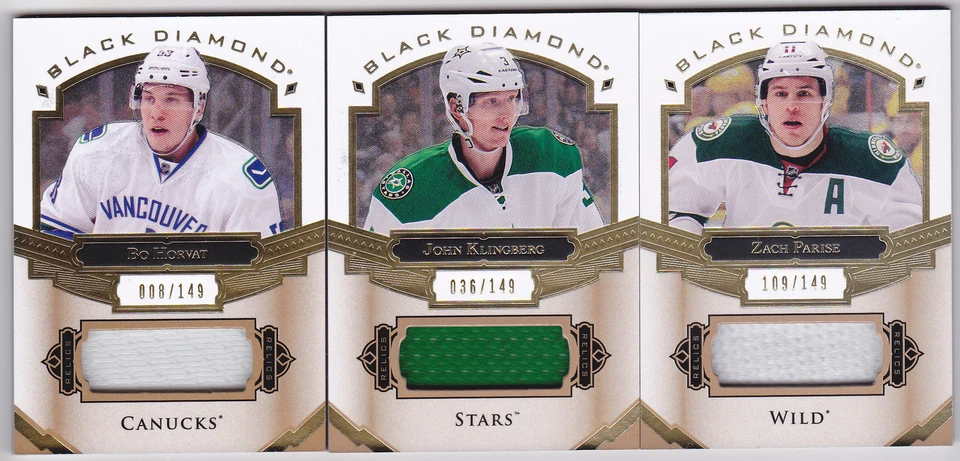 16-17 Black Diamond John Klingberg /149 Jersey Relic Stars 2016 - Image 1 of 1