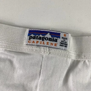 Vintage Patagonia Capilene BaseLayer Pants Mens Medium White Thermal USA 45072 - Picture 1 of 9