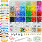 4000pcs Glass Seed Beads For Bracelet Making Kit, 4mm Friendship Bracelet Kit, S