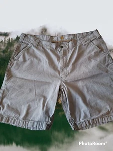 Carhartt Force Cargo Shorts Men's Size 42 Gray Relaxed Fit~Workwear  - Picture 1 of 6