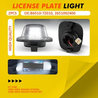 2 LED Plate License Light For Nissan Frontier 1998 1999 2000 2002 2001 2003 2004 - Image 1 of 4