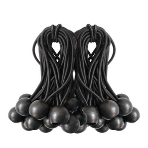 Ball Gummiseile, 50 Packungen, 4 Zoll Schwarz Zurrschnüre für Plane, Baldachin She... - Bild 1 von 5