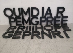 Vintage Painted Metal 3D Reclaimed Shop Sign Letters H: 30 cm - Picture 1 of 3