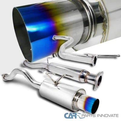 Fits 1992-1995 Honda Civic 3Dr Hatch Titanium Exhaust Pipe Catback EG Hatchback - Image 1 of 4