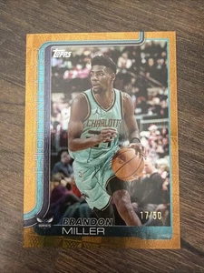 2025-26 Topps Flagship Basketball Brandon Miller SSP Gold Foilboard 17/50!! - Foto 1 di 2