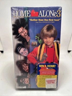 Home Alone 3 (VHS, 1997) NEW FACTORY SEALED Watermarks! Blockbuster! - Image 1 of 4