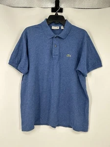 Lacoste Kurzarm Poloshirt Classic Fit Einfarbig Blau Logo Golf Größe XL - Bild 1 von 6