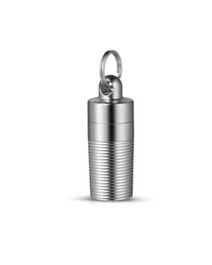 Micro Titanium Pill Holder - Super Tiny Nitro Keychain Pill Case -Mini Pill B... - Picture 1 of 6