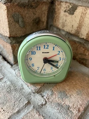 Sharp Travel Alarm Clock with Light  Quartz Analog Model SPC844 - Tested - Works - Image 1 of 4