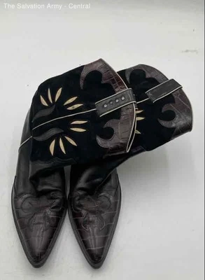 Botas vaqueras Vaneli para mujer marrón negro cocodrilo aprox. Talla 8/9 Foto 1 de 4