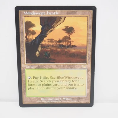 Magic The Gathering Windswept Heath Onslaught Trading Card Used WU3852 - Image 1 of 4