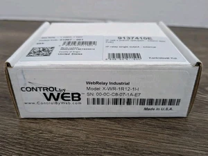 Control By Web X-WR-1R12-1I-I Network IP Controlled Relay Output Input - NEW - Picture 1 of 4