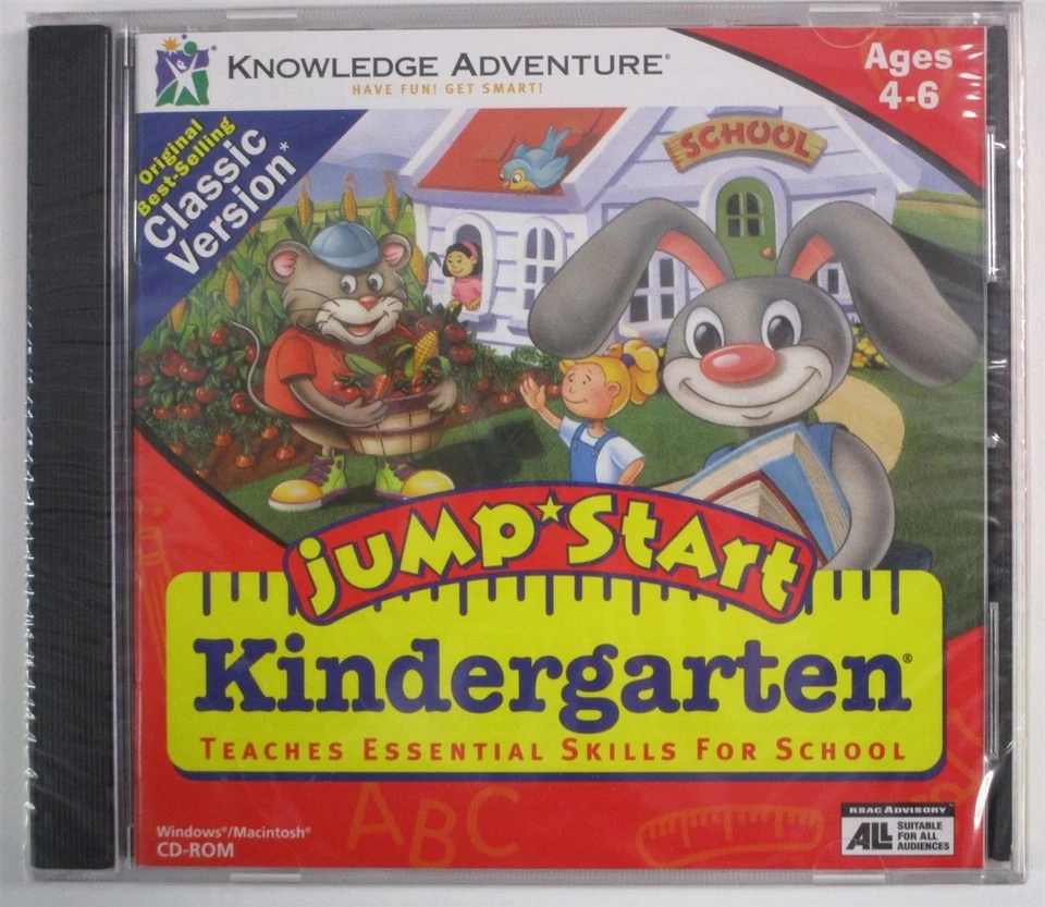 Video Game PC JumpStart Kindergarten Classic Version NEW SEALED Jewel - Image 1 of 2
