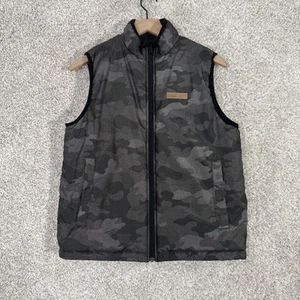 Buffalo David Bitton Reversible Vest Youth Size XL 14-16 Camo Print Blue - Picture 1 of 11