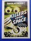 #24 Killers From Space Vintage 1997 Horror / Sci-Fi Movie Poster Card