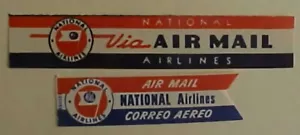 US AIR LABLES  NATIONAL X 2 DIFF MINT NH - Picture 1 of 1