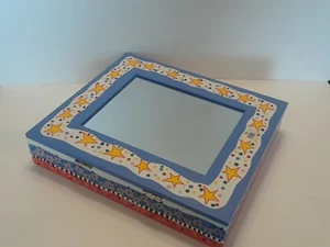 Wall Mounted Jewelry Cabinet with Mirror Hanging Jewelry Organizer NEW COLORFUL - Picture 1 of 12