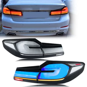 LED Tail Lights for BMW G30 M5 F90 5 Series 2017-2020 Sequential Blue Rear Lamps - Picture 1 of 5